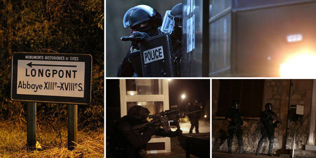 Hollande rend visite à des policiers blessés Porte de Vincennes