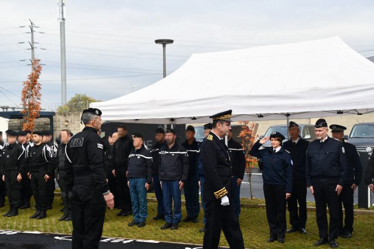 Inauguration des nouveaux locaux du RAID de Lyon.